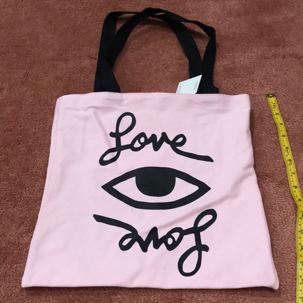 REBECCA MINKOFF pink canvas tote